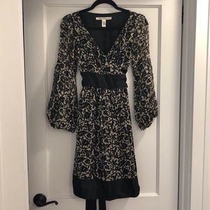 DVF silk floral wrap dress